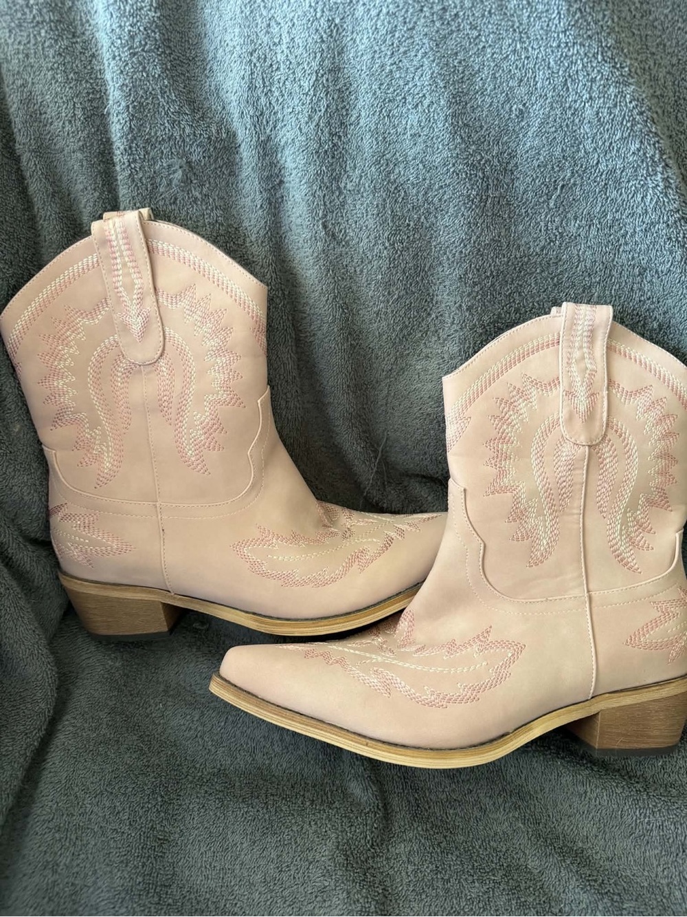 Women's Pink Western Ankle cowboy boots Boots